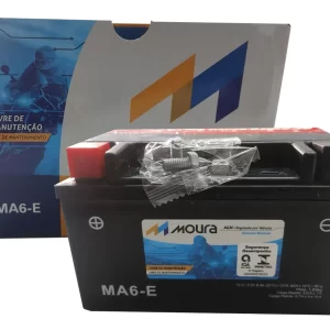 Bateria Moura Moto 6Ah - MA6-E ( Antiga MA7-E ) - Selada AGM ( Ref. Yuasa: YTX7A-BS )